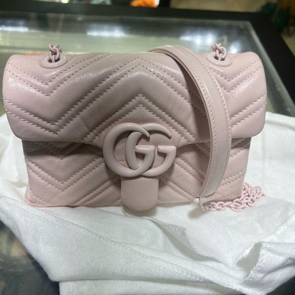 Gucci Handbags - Gucci Marmont  Quilted Shoulder Bag